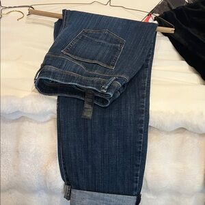 Chico's Dark Blue Straight Leg Jeans